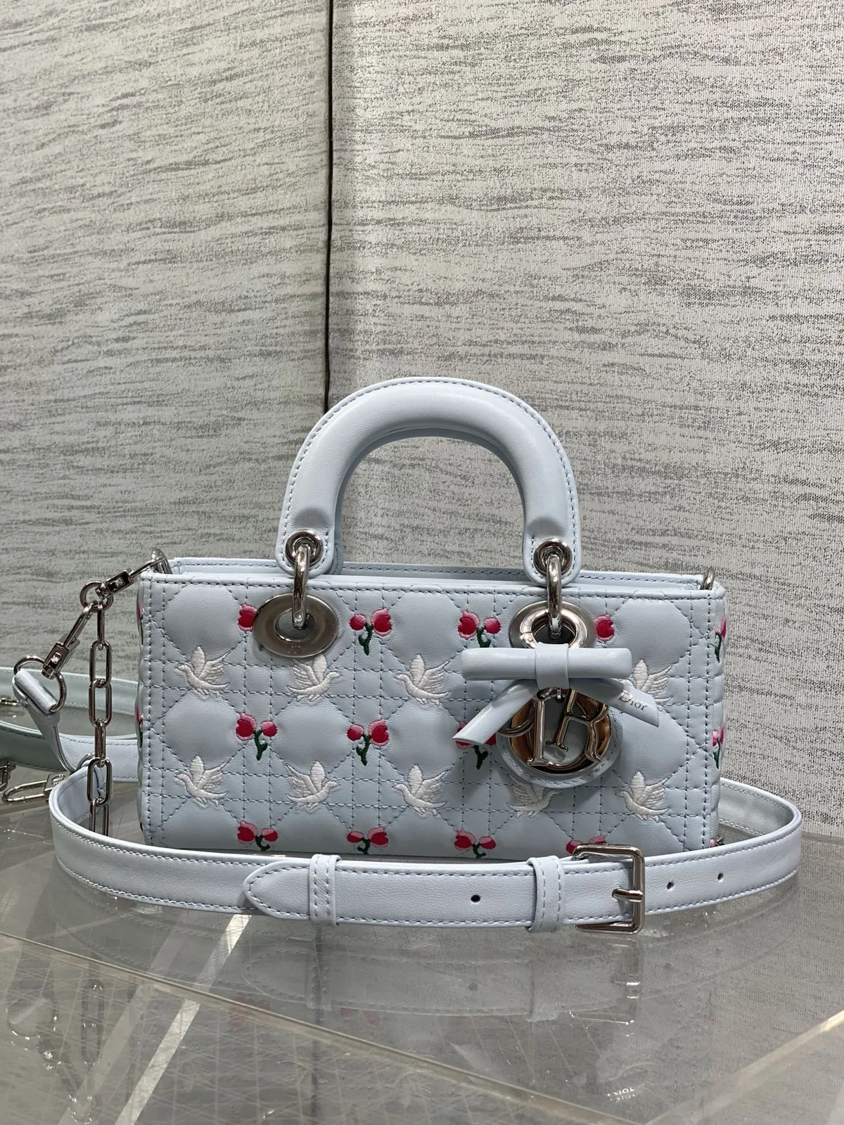 Dior Lady bag Dove Tulip collection - D-Joy Small