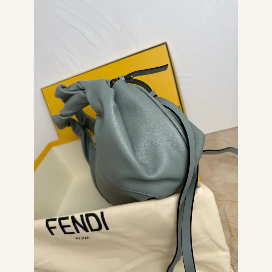 Fendi bag strap and flap detail catalog photo