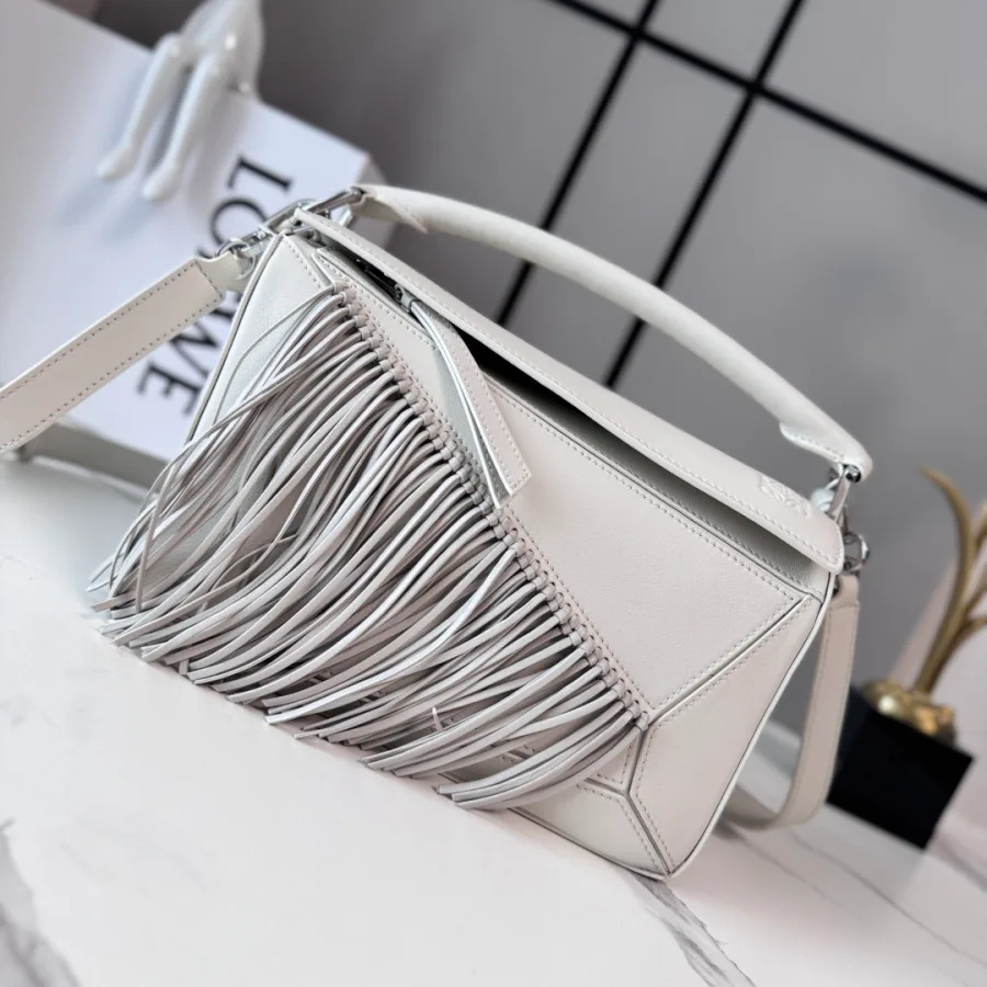 Loewe Bag Gallery Highlights for Puzzle and Fringe Details — catalog photo