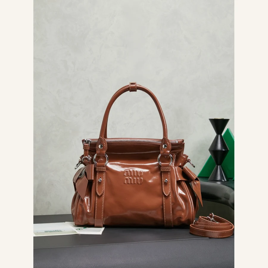 MiuMiu Bag Gallery Highlights for Soft Leather Handbags — catalog photo