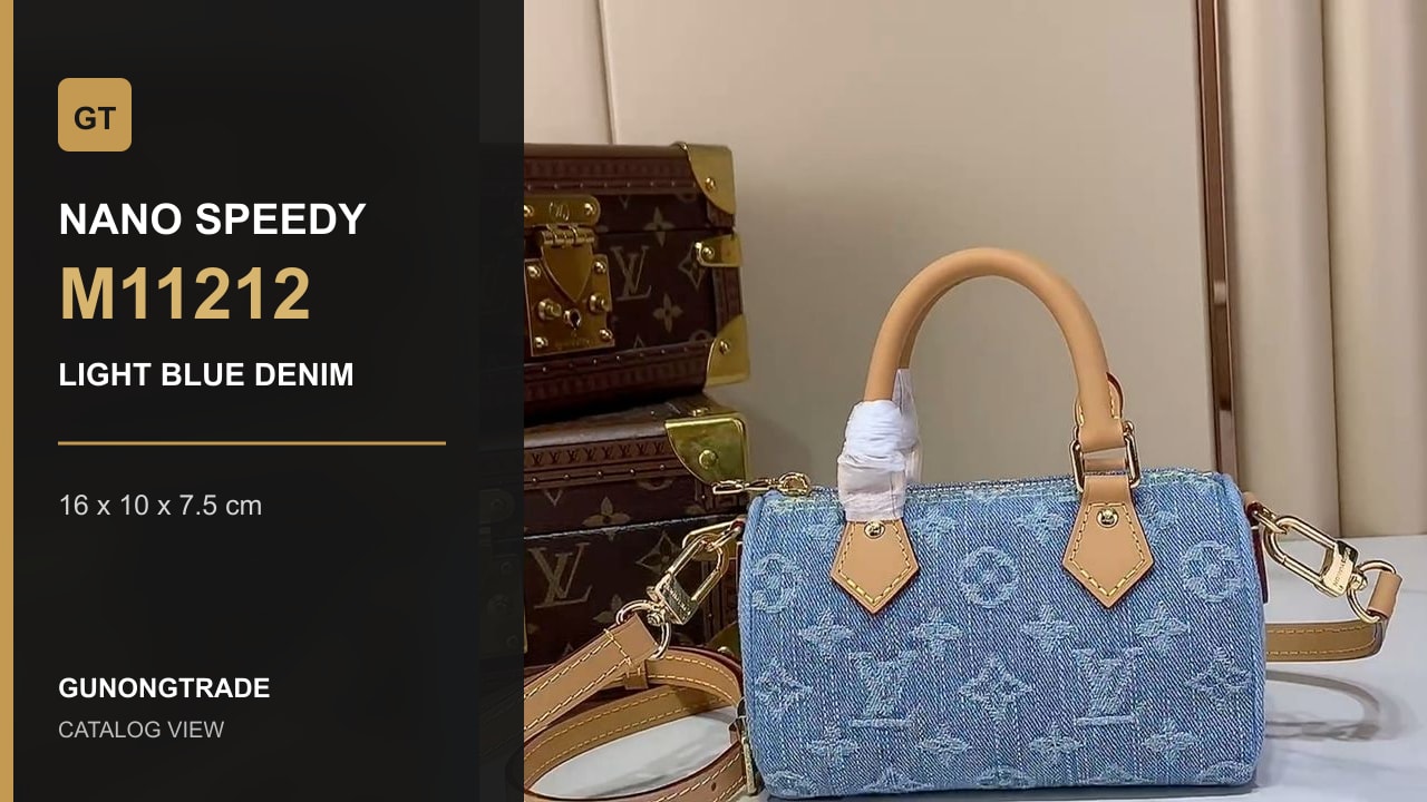M11212 Light blue denim bag video thumbnail